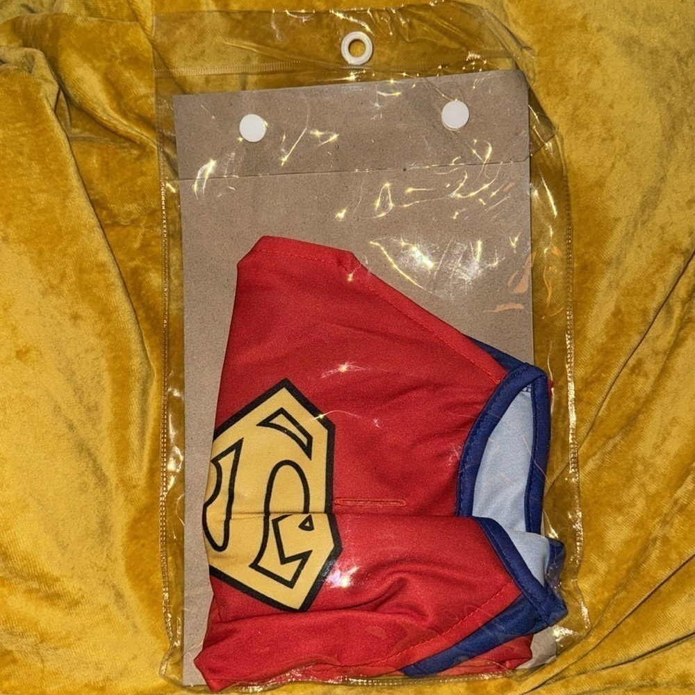 DC Superman Comic Super Hero Cape Pet Apparel Halloween Dog Costume Clothes - Picture 8 of 8